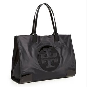 Tory Burch Large Black Nylon Tote